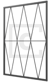 Распашная решетка сварная 1-142