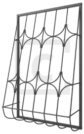 Решётка дутая декоративная 2-38