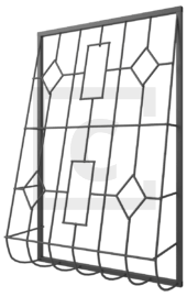 Сварная решетка на окно 2-54