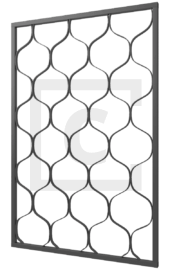 Распашная решетка на окно террасы 3-56