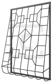 Дутая решетка на окно на заказ 2-60