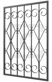 Решетка для загородного дома сварная 3-95