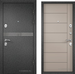 Дверь с шумоизоляцией уличная в дом порошковая — МДФ