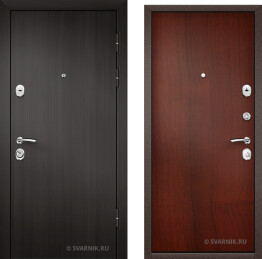 Недорогая дверь в квартиру с установкой и ламинатом 2 ребра жесткости
