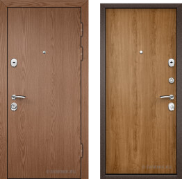 Дверь недорогая капучино с терморазрывом в дом ламинат — ламинат